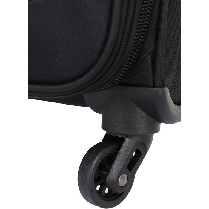 Набір валіз Beibye з тканини, ручний багаж 54см, з замком, червоний та чорний