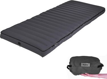 Надувний матрац для гостей Human Comfort - 100% бавовна (сірий)