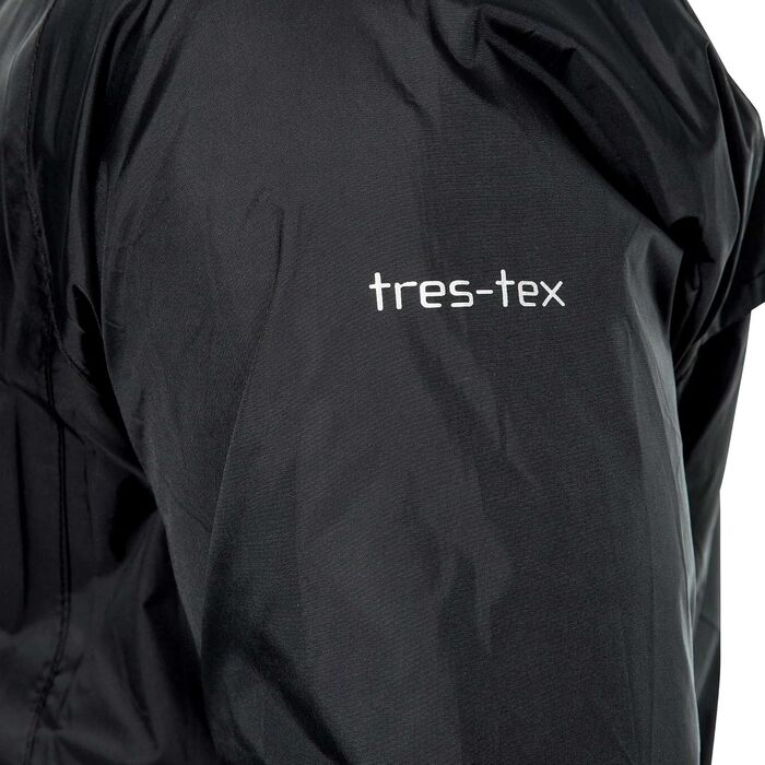Компактна водонепроникна куртка-дощовик Trepa Uniex Erwachene Qikpac, що згортається (XL, чорний/червоний)