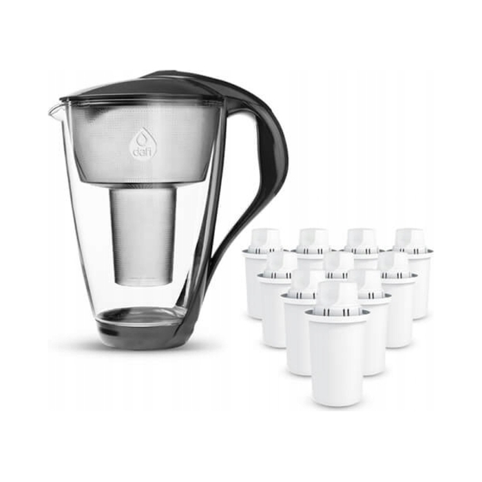 Скляний фільтр-кувшин Dafi Crystal LED 2л + 10 фільтрів Dafi Classic