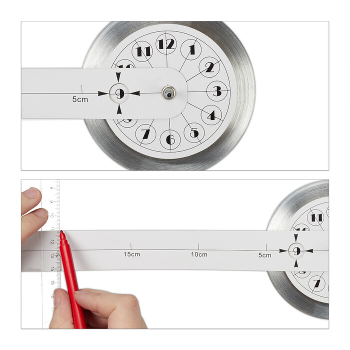 Relaxdays DIY Modern Wall Clock