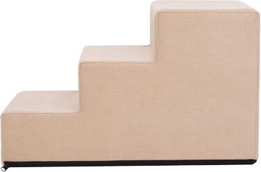 Східнякова пандус для собак та котів, 4 сходинки, висота 40 см, бежевий