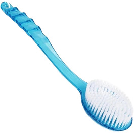 Back Brush 2 Pieces Bath Brush with Long Handle Shower Exfoliating Brush Body Scrub Back Massaging Brushes For Bathing (Blue)