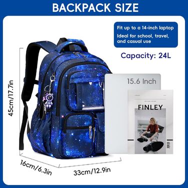 Шкільний рюкзак для хлопчика, дихаючий, 1-5 клас, для початкової та середньої школи, темно-синій