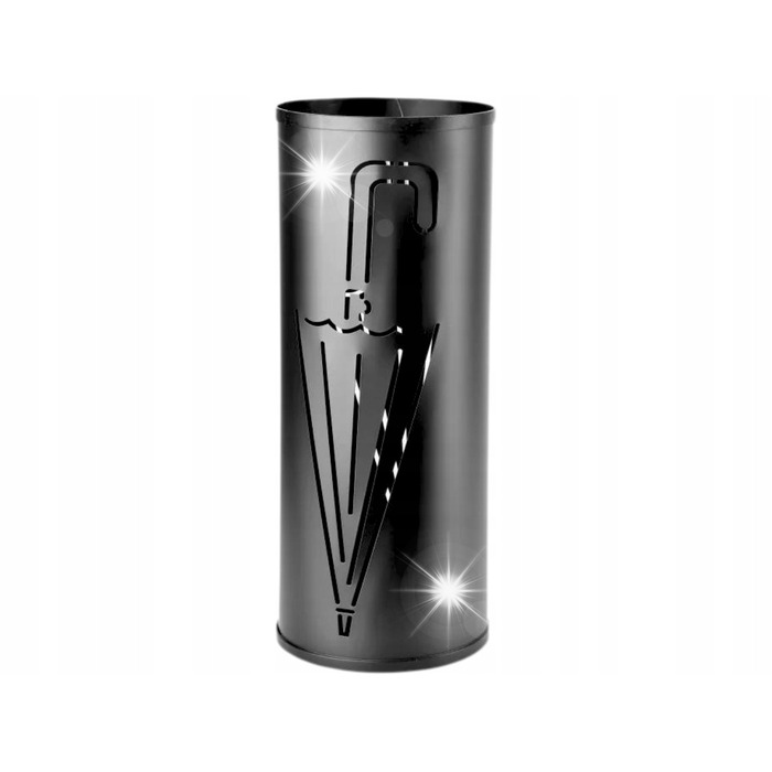 Підставка для парасольок CEDRIC, металева, чорна, 49 см