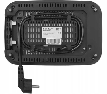 Тостер Sencor STS 0600BK, 1080 Вт, чорний (решітка для булочок, функція розморожування, 2 слоти)