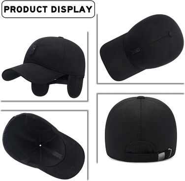 Чоловіча зимова кепка basecap з відкидними навушниками, унісекс, бейсболка з клапанами, спортивна кепка Dad Hat темно-сірого кольору