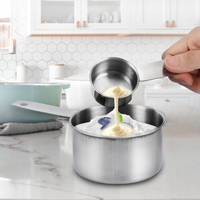 Набір мірних склянок та ложок Hausprofi з лінійкою, набір 11 предметів