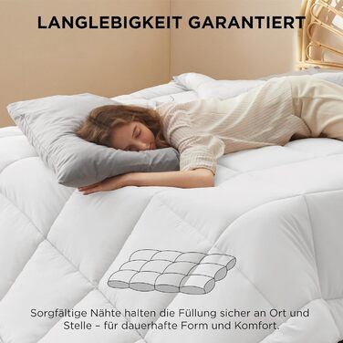 Комплект постільної білизни BEDSURE: ковдра зимова 135x200, ковдра літня 135x200, ковдра всесезонна 135x200, біла (200x200 см)