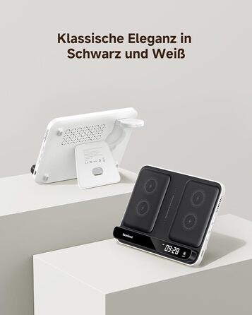 Бездротова зарядка SwanScout 30W для Samsung Galaxy Z Fold 7/S25 Ultra/S25, iPhone 17/16, Galaxy Watch 8/7/6 – швидка зарядка