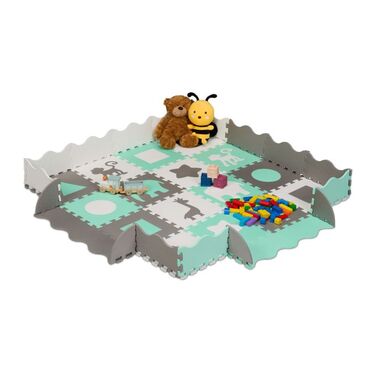 Relaxdays Puzzle Mat with Border