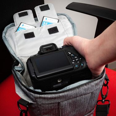 Сумка для камери DSLR/SLR сумісна з Canon EOS 5D IV, 6D, 7D, 70D, 77D, 80D, 750D, 800D, 850D, 1300D, 2000D, 4000D, M6, M50, M100, M200, R, R5, R6, RP, G7X Mark II, III