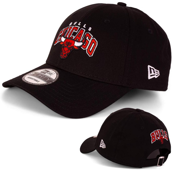 Кепка New Era - Бейсболка з лімітованим дизайном MLB NBA NFL - Янкиз, Лейкерс, Буллз, Рейдерс, Чіфс, Доджерс, Сіхокс, Сокс, 49ers (Чікаго Буллз Чорна V2)