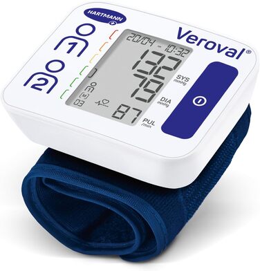 Вимірювач артеріального тиску Veroval Compact на зап'ясті - точний та швидкий, клінічно перевірений, визначає порушення серцевого ритму