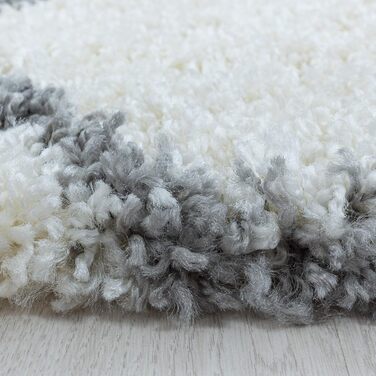 Килим HomebyHome Shaggy 160 см - високий ворс, скандинавський стиль, м'який та пухнастий. Підходить для вітальні, спальні, кухні, коридору. Розмір 80 x 150 см (ковзанка). Колір: кремовий