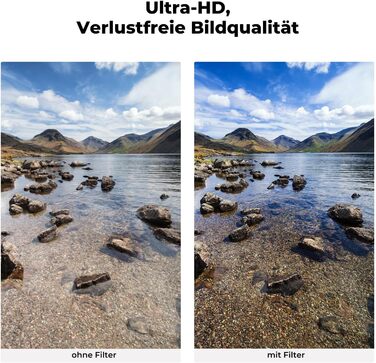 Набір фільтрів K&F Concept Nano X-Serie 82mm: поляризаційний (CPL), UV, кришки об'єктивів, чохол