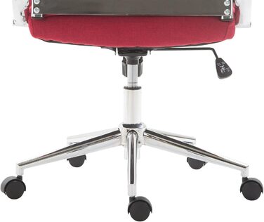 Крісло офісне Kolumbus, тканина, ергономічне, для довготривалої роботи, ігрове, для дому та офісу, червоне