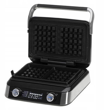 Вафельниця Adler AD 3084, 2400 Вт, LCD-дисплей, 5 програм, чорна