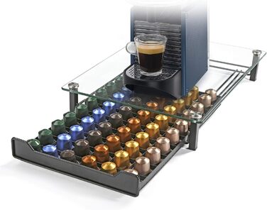 Організатор для капсул Nespresso HiveNets - тримач для 60 капсул з міцного скла