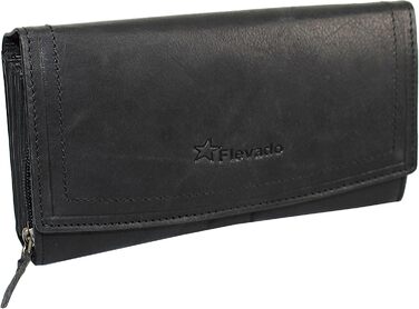 Robust buffalo leather restaurant wallet/billfold with RFID protection and magnetic closure
