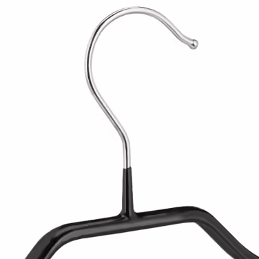 Relaxdays 10-Piece Black Suit Hangers, Non-Slip