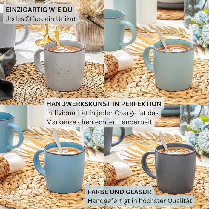 Набір керамічних мисок Sänger VALUE COLLECTION (4 шт.), 700 мл, фіолетовий, для мюслі, для 4 осіб, мийок в посудомийній машині, мікрохвильовій печі, стійкі до подряпин