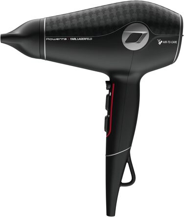 Випрямляч для волосся Rowenta x Karl Lagerfeld SF467L K/Pro Stylist з кератиновим покриттям та іонізацією, чорно-червоний