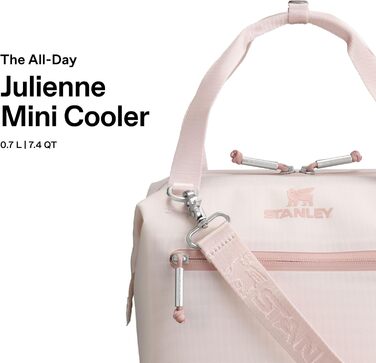 Термосумка Stanley 1913 All-Day Julienne Maxi 7.0L Rose Quartz - 100% перероблений поліестер, ручка для перенесення, сітчасті кишені