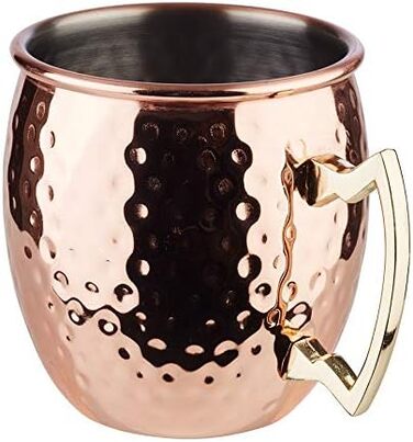 Набір для коктейлів Buddy's Bar Moscow Mule: 2 мідні келихи 500 мл, мірний стакан 5 cl, барна ложка 27 см, прес для лайма, подарункова коробка, харчова мідь, 4 предмети