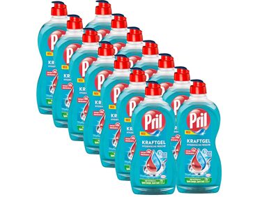 Засіб для миття посуду Pril Kraft Gel Гігієнічна свіжість, 450 мл (набір 14 шт), ефективне видалення жиру та запахів