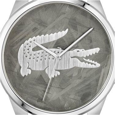 Годинник Lacoste LE Croc чоловічий кварцовий сріблястий/золотистий/чорний браслет з нержавіючої сталі