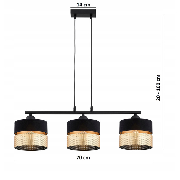 Підвісна люстра Elko-Lighting Dual на 3 точки освітлення E27