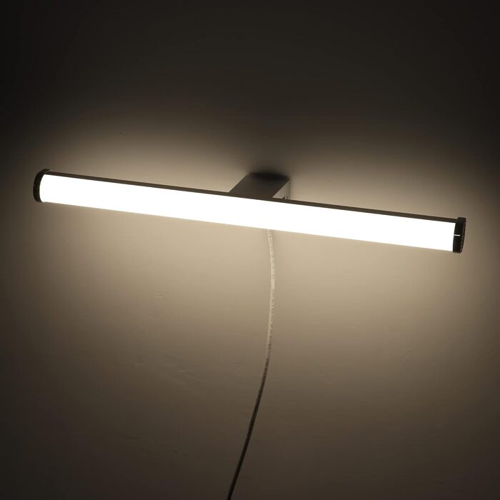 Azhien LED Mirror Light Bathroom 10W 820LM Neutral White 4000K, Slim 14mm Width 3in1 Mounting IP44 230V Wall Light Mirror Lamp 600mm, Flicker-Free Bathroom Cabinet Mirror Lights (40cm)