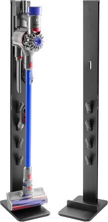RICOO Vacuum Cleaner Stand Charging Station for Dyson - Compatible with Dyson Cordless Handheld Vacuum Cleaners V6 V7 V8 V10 V11 V12 V15 - Vacuum Cleaner Holder SH002 Height 1280 mm Black Vacuum Cleaner Stand Sh002