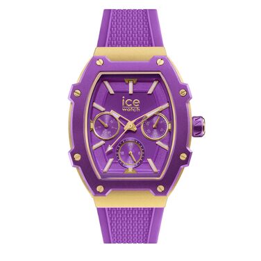 Жіночий годинник Ice-Watch Ice Boliday з силіконовим ремінцем, фіолетовий (розмір Small)