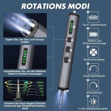 Набір мініатюрних електричних викруток 72 в 1 - прецизійний акумуляторний набір для ремонту окулярів, годинників, телефонів, ноутбуків