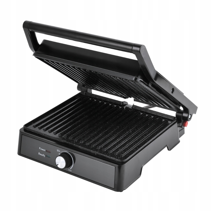 Електричний гриль-тостер для сендвічів та паніні, розкладний, великий, 2000 Вт