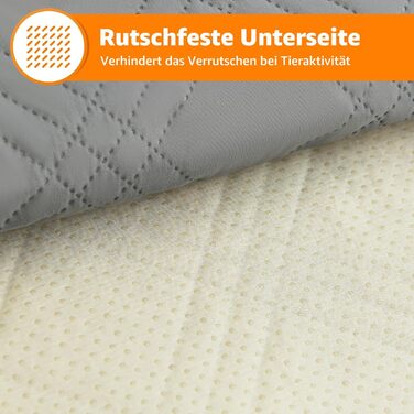 Водонепроникний коврик для собак Pick For Life, 97x190 см, сірий. Захист дивану та ліжка, легко миється. Підходить для великих та маленьких собак