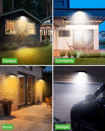 LED прожектори Nipify з датчиком руху для вулиці, 2 шт., 30W 3000Лм, IP65, холодне біле світло 6500K, кабель 100 см, для складу, саду, готелю, дворів (30W-RGB)