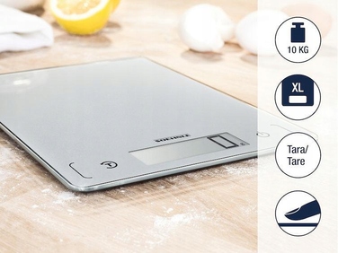 Кухонні ваги Soehnle Page Comfort 300 Slim, сріблястий/сірий, до 10 кг