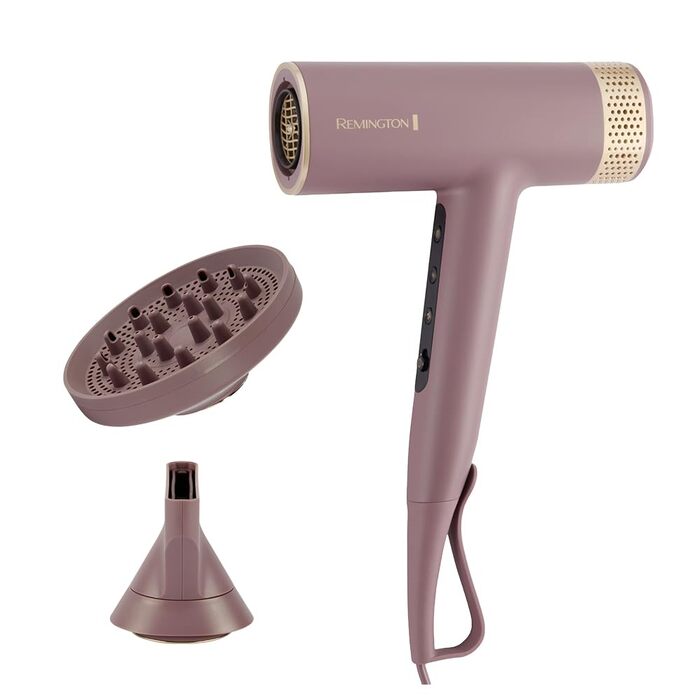 Фен для волосся Remington AIRvive EC8930 з безщітковим цифровим двигуном, іонізацією та анти-фриз технологією, 12 режимів, дифузор та насадка для стайлінгу