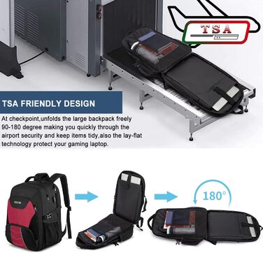 Чоловічий рюкзак 55L, великий, водонепроникний, з відділенням для ноутбука (18.4