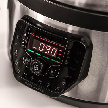 Cecotec Programmable Pressure Cooker GM H-Oval, Smart Cooking, 8 Liter, 24-Hour Programmability, 15 Safety Systems, 90 Kpa, 19 Menus Model H Oval