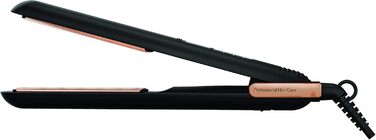 Випрямляч для волосся GRUNDIG Naturashine HS 7030: 6 температурних режимів, іонізація, повна кераміка, захист волосся, чорний/рожеве золото