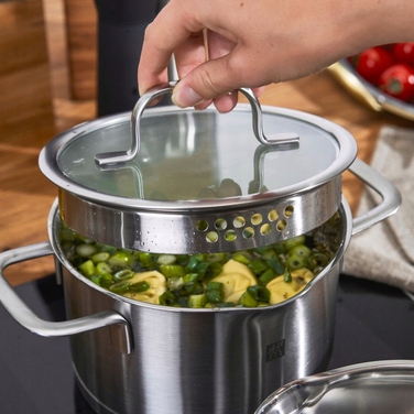 Набір каструль Zwilling TrueFlow з нержавіючої сталі, 5 предметів