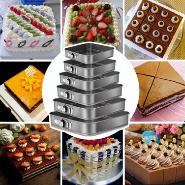 Набір для випічки Sadodo: форми для тортів та пирогів (кутові, круглі, серцеподібні), мішок кондитерський з насадками, антипригарне покриття