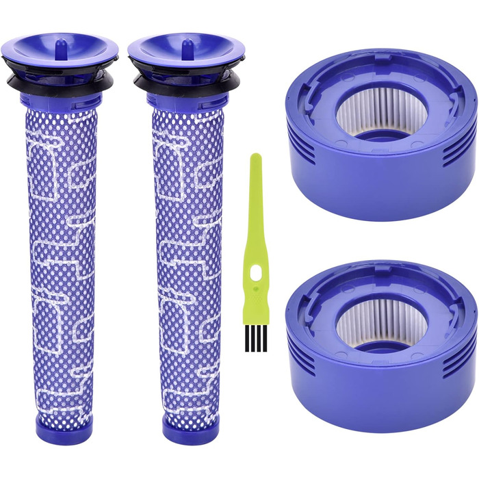 Фільтри для пилососа Dyson V7 V8: комплект 2 HEPA-фільтри після двигуна та 2 попередні фільтри. Оригінальні DY-96566101, DY-96747801