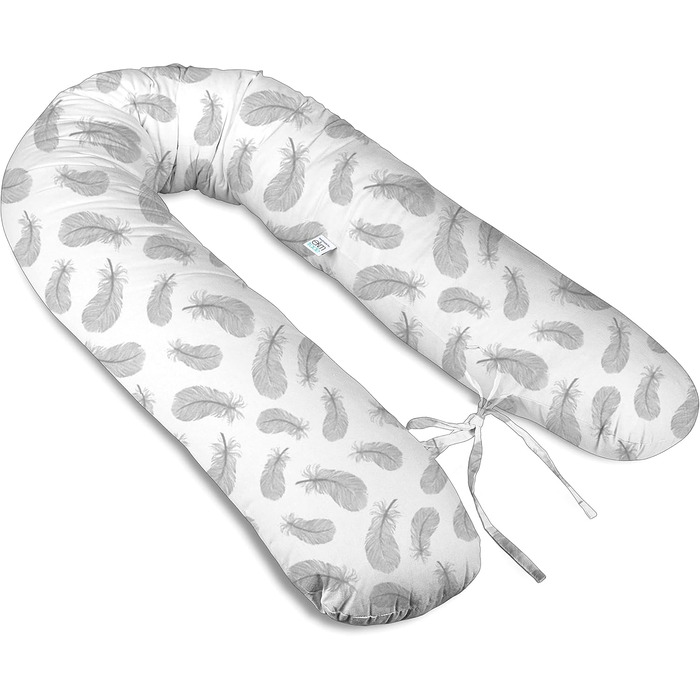 Подушка для вагітних Stillkissen XL 180 см, подушка для годування, подушка для сну на боці, ручної роботи, 100% сертифікована бавовна, безшумна ekmTRADE (19)