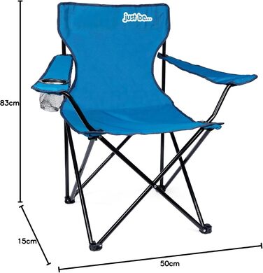 Кемпінговий стілець розкладний Campingstuhl з підлокітниками та підсклянником, сірий/рожевий (блакитний/блакитний)