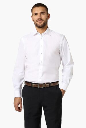 Чоловічий шкіряний ремінь CHAOREN 32 мм для ділового костюма та формального одягу, темно-коричневий, розмір 103 см